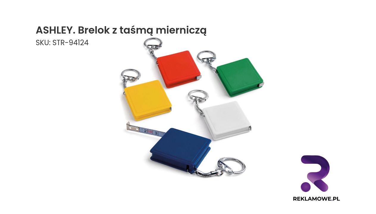 ASHLEY brelok z taśmą mierniczą – praktyczny brelok z miarką