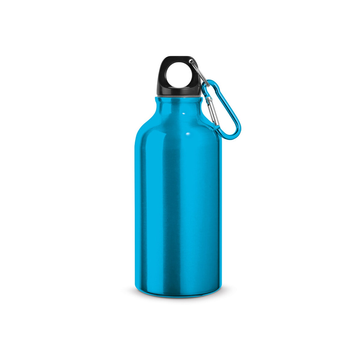 LANDSCAPE S. Aluminiowa butelka sportowa z karabińczykiem 400 ml 94601_set