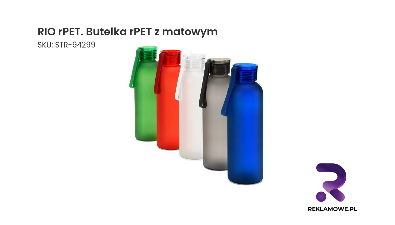 RIO rPET – butelka rPET z matowym wykończeniem
